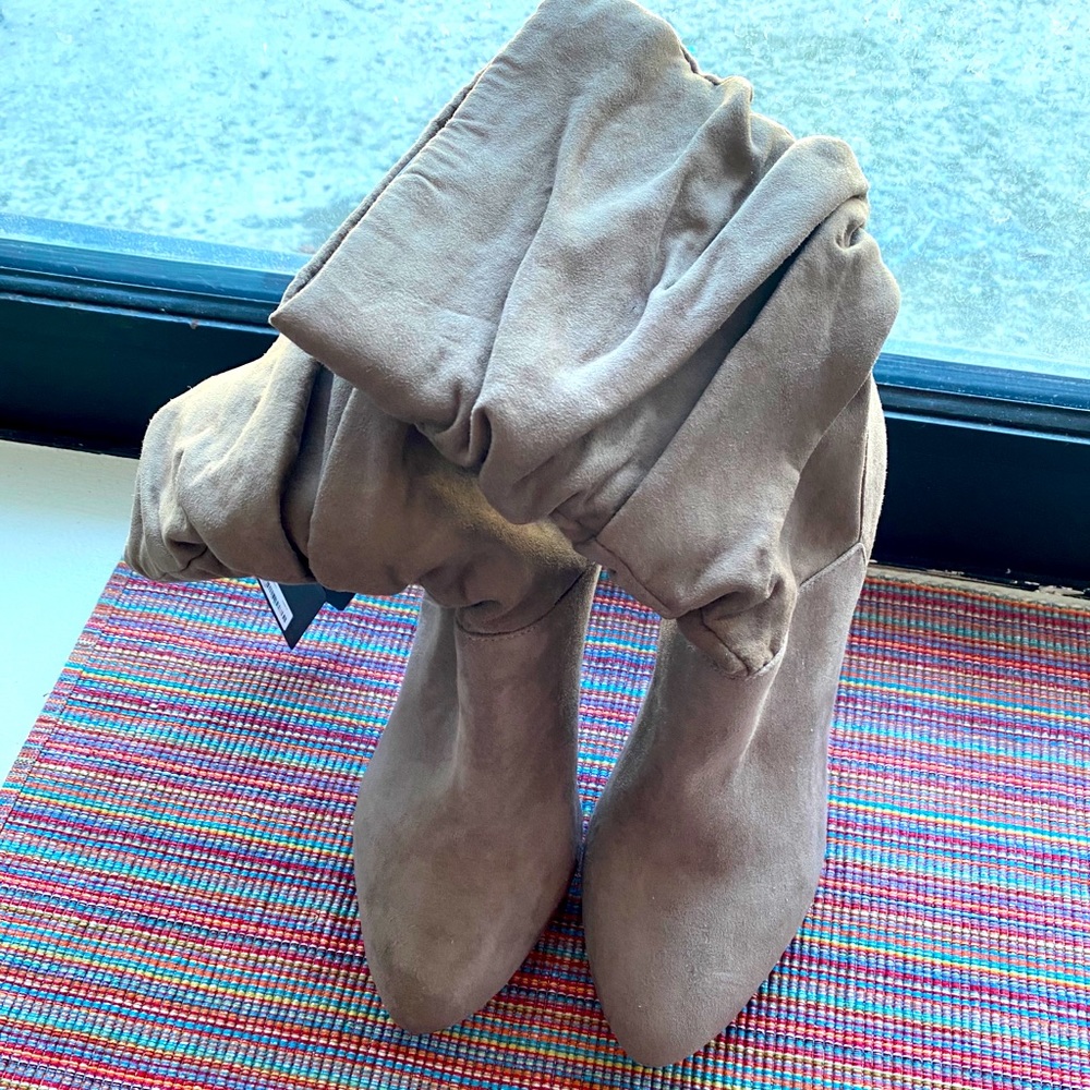 New Taupe Booties Sz 7.5